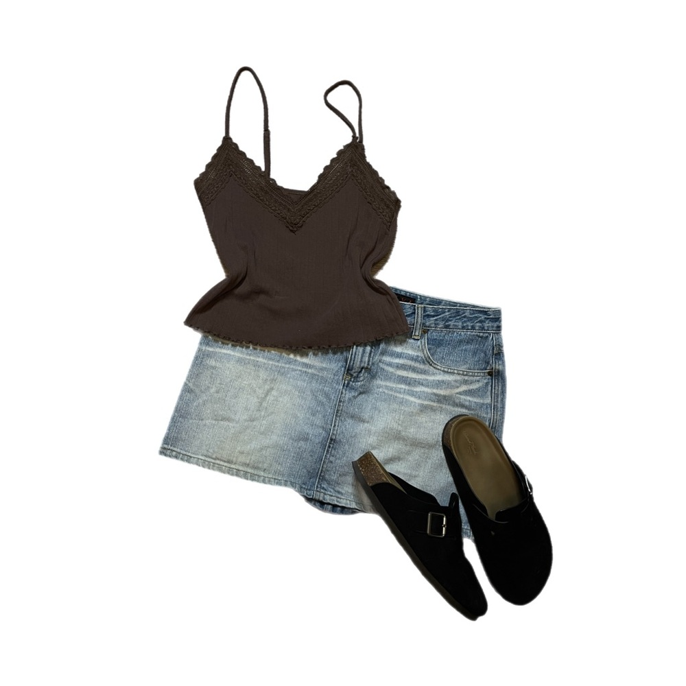 size medium brown american eagle tank top